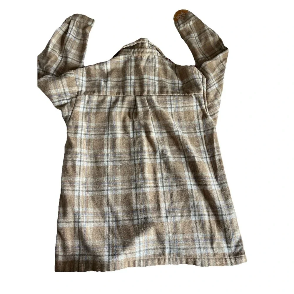 PRINCESS POLLY Mila Plaid Oversized Flannel Button-up Shirt Shacket Size 0 - Picture 3 of 8